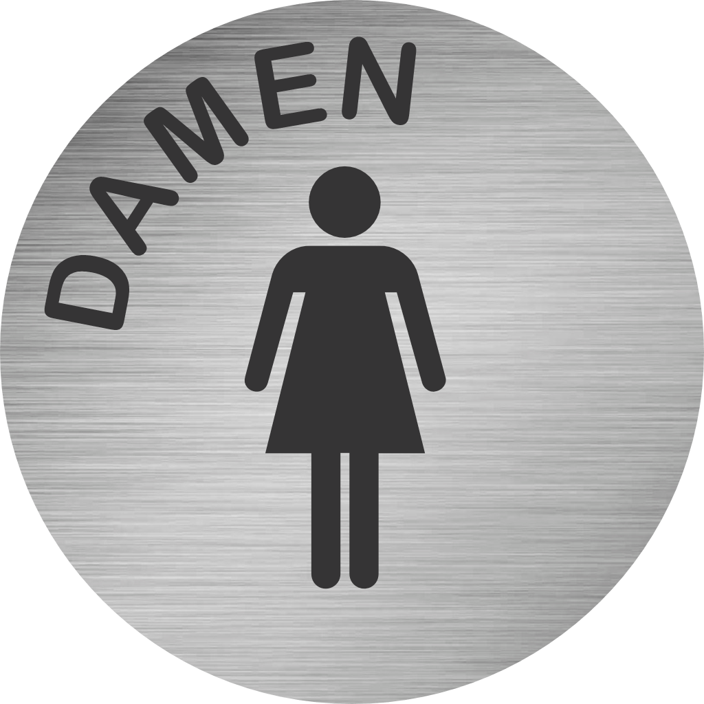 Piktogramm Damen 2 rund