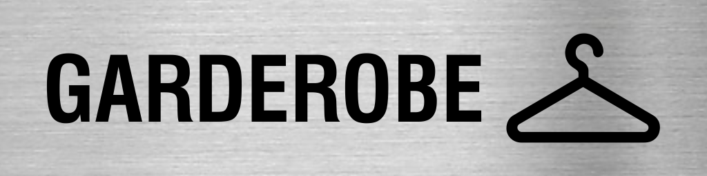 Pikto Garderobe Text & Pikto
