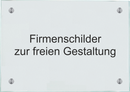 Firmenschilder freie Textwahl - Entwerfen Sie Ihr eigenes Außenschild!