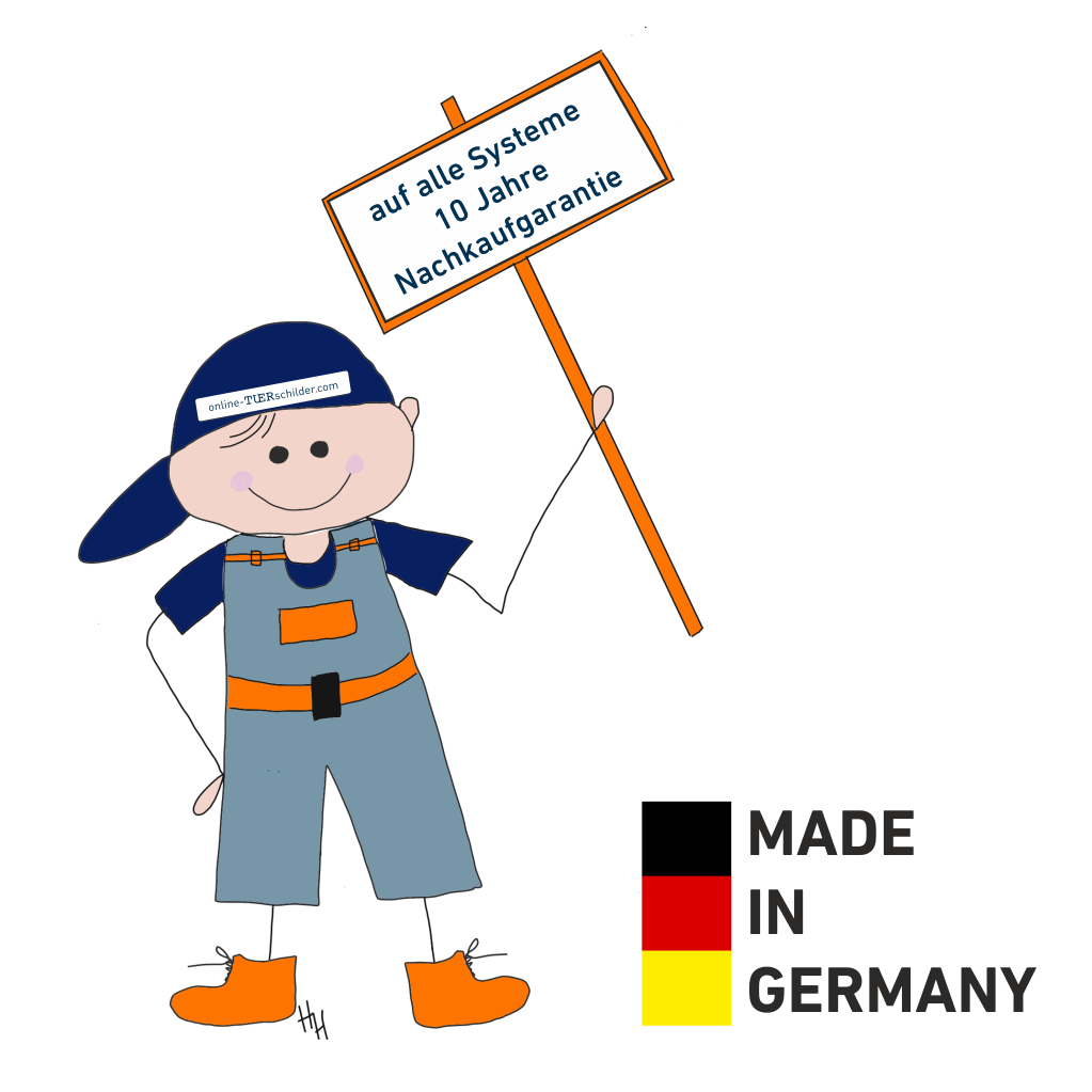 Türschild in 14 Größen - Rahmen aus Edelstahl - Namensschild Pellworm