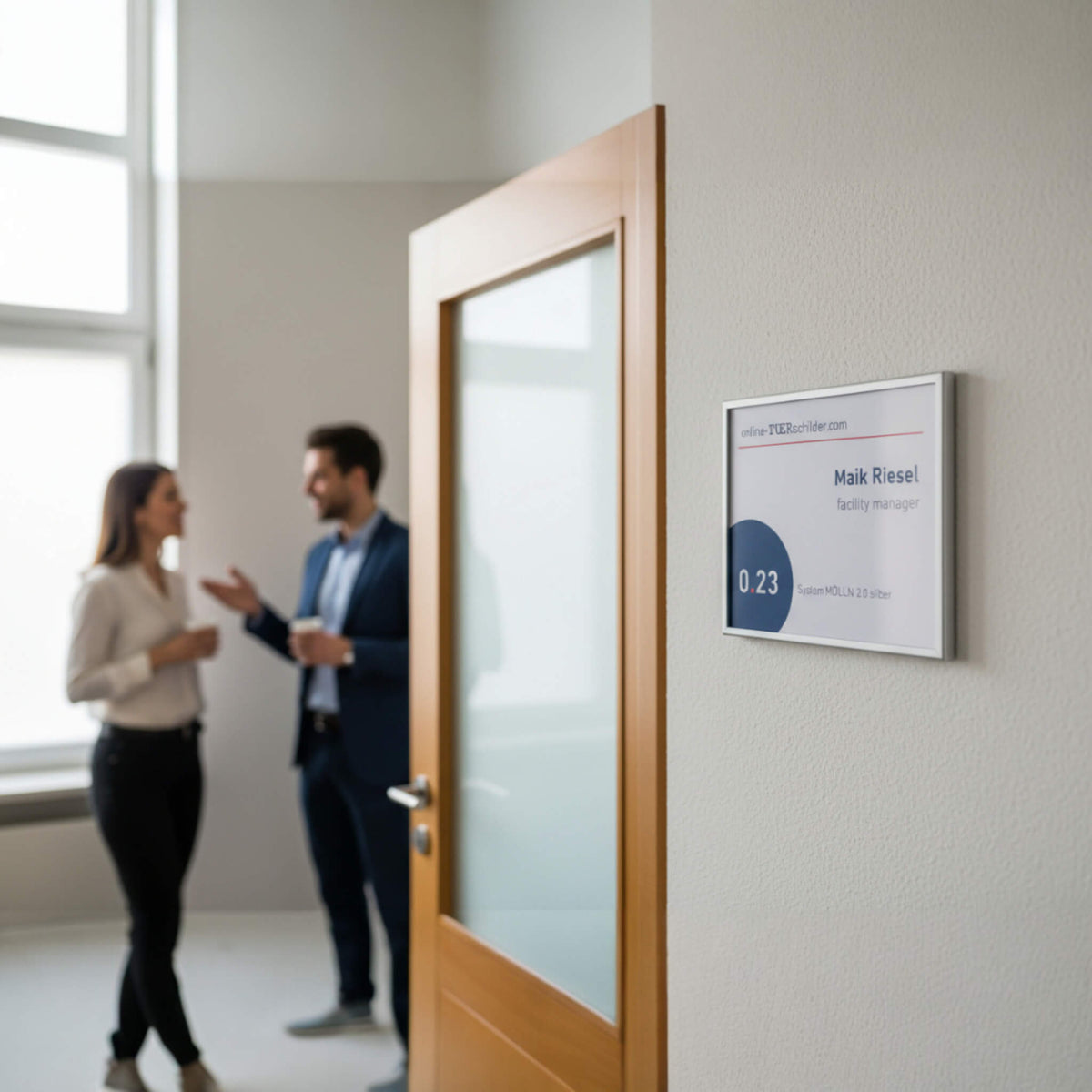Türschild Mölln 2.0 in 5 Größen mit Alurahmen und PET-Abdeckplatte - Türschilder