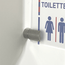 Türschilder Büro in 5 Größen aus Acrylglas mit Klemmhalter aus Edelstahl - Türschild Noer