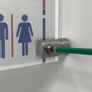 Türschilder Büro in 5 Größen aus Acrylglas mit Klemmhalter aus Edelstahl - Türschild Noer