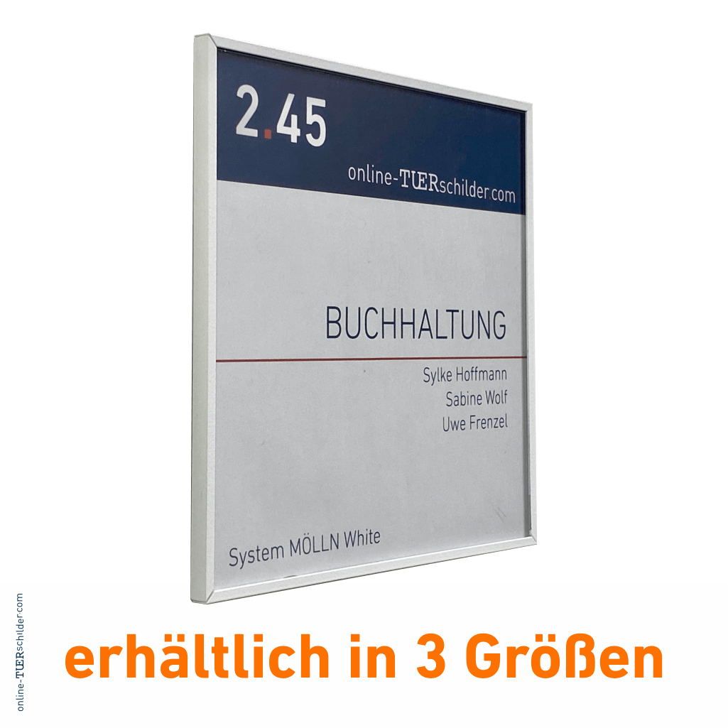 Türschilder Büro Mölln white 12