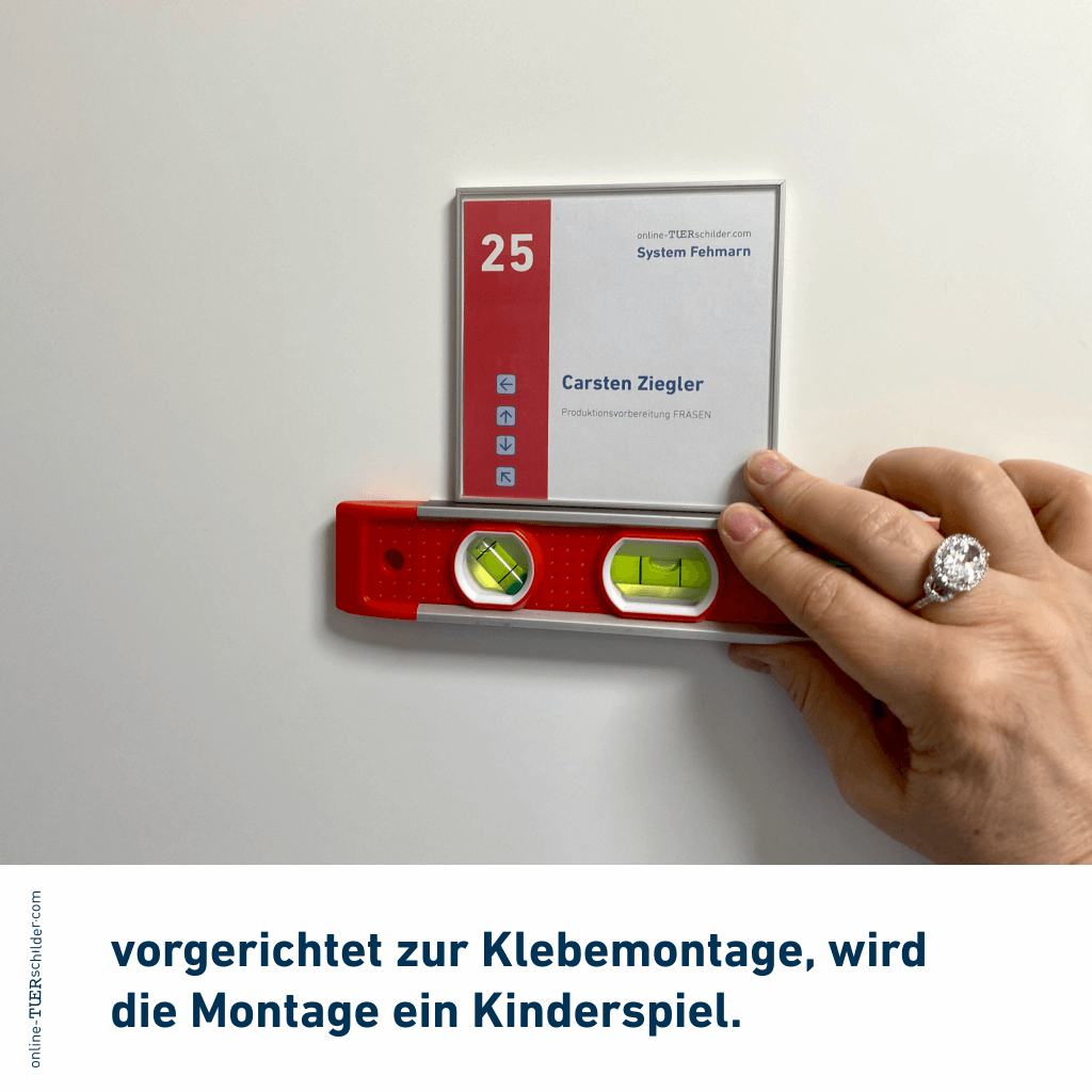 Türschild Büro Fehmarn in 19 Größen - Türschilder mit Alu Rahmen mit Acrylglas