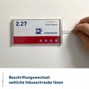 Türschild Büro in 9 Größen aus Alu-Stangenprofil, Acrylglas - Kappeln