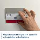 Türschild Büro in 9 Größen aus Alu-Stangenprofil, Acrylglas - Kappeln