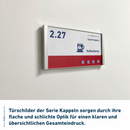 Türschild Büro in 9 Größen aus Alu-Stangenprofil, Acrylglas - Kappeln