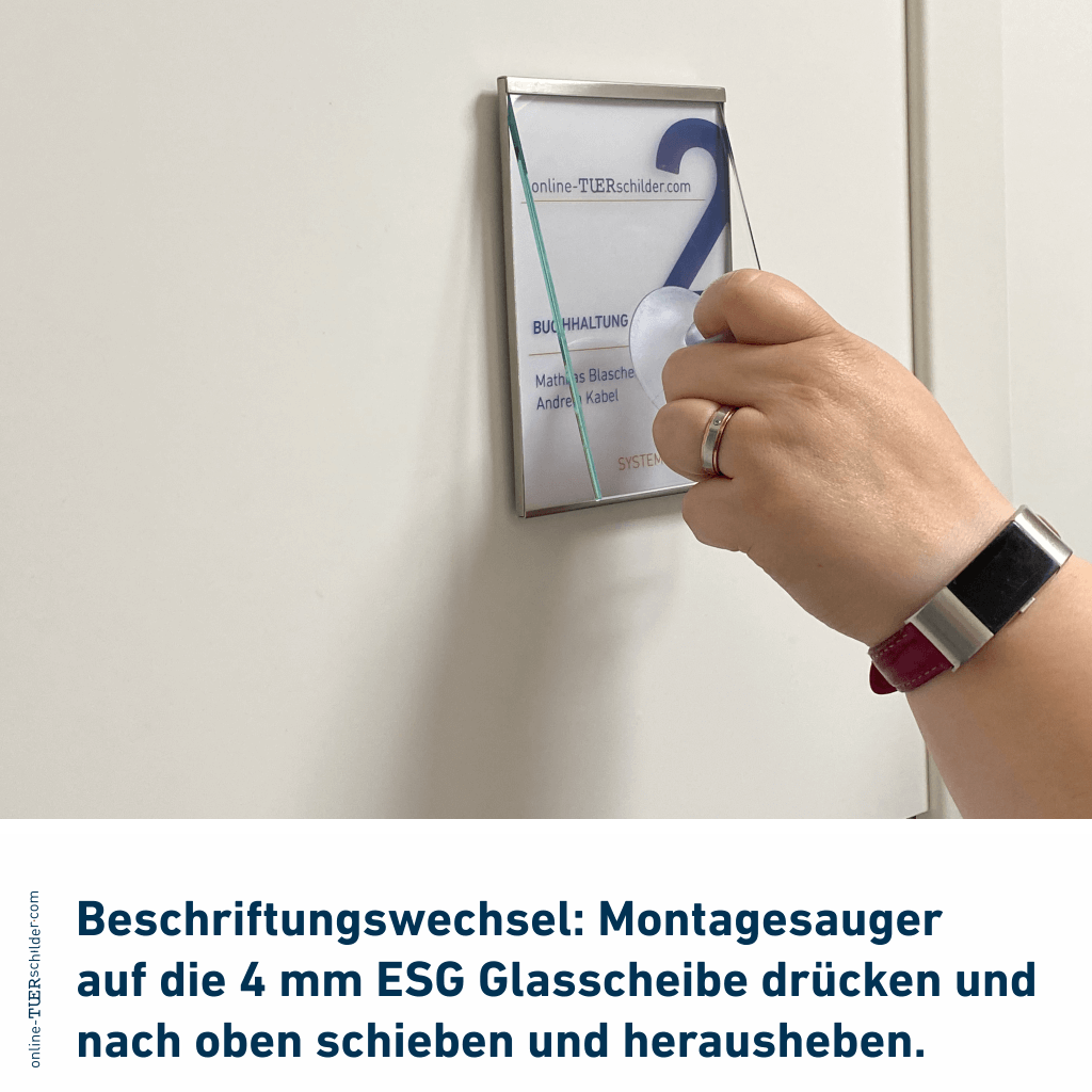 Türschild in 14 Größen - Rahmen aus Edelstahl - Namensschild Pellworm