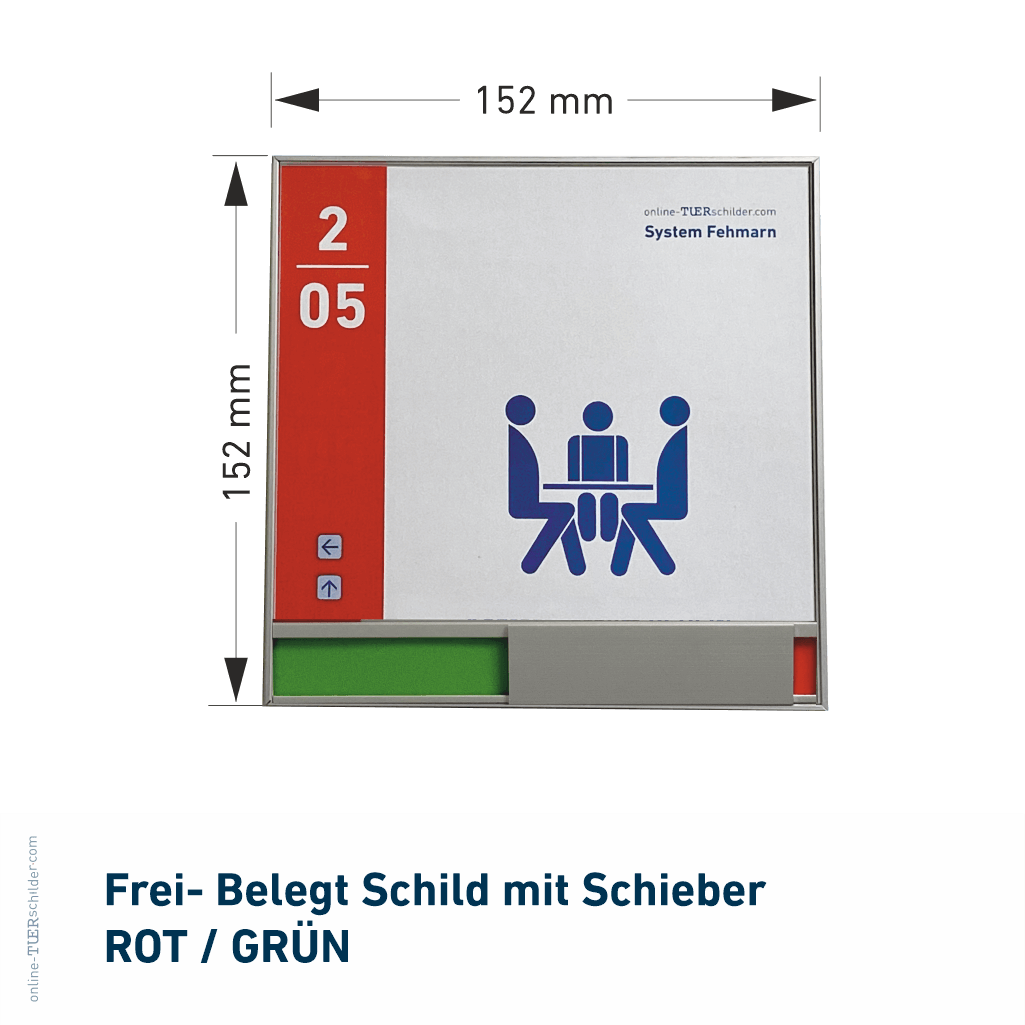 Frei besetzt Schild Fehmarn 12