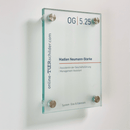 Türschild Büro aus Glas  19