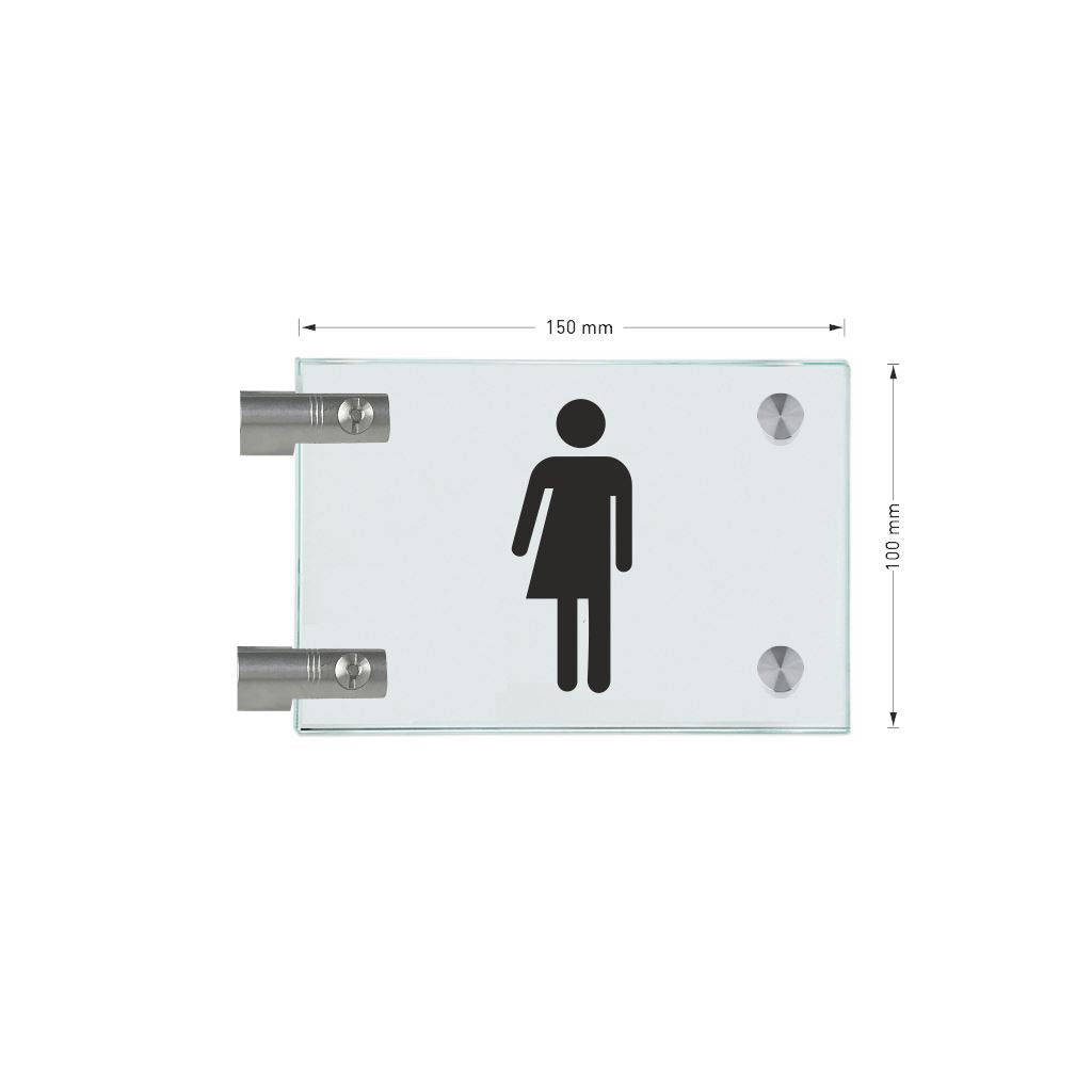 Fahnenschilder Gender WC 13