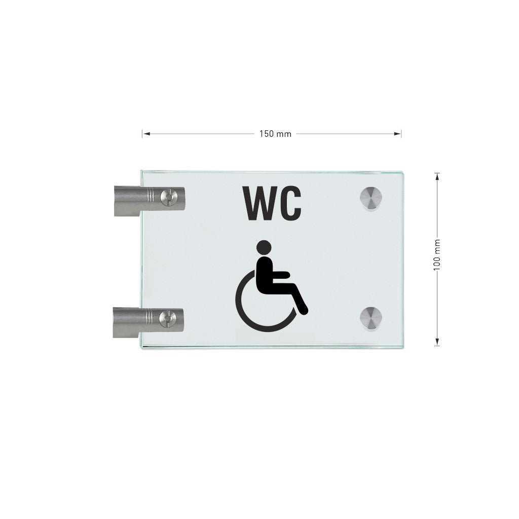 Fahnenschilder Behintertengerechtes WC 12
