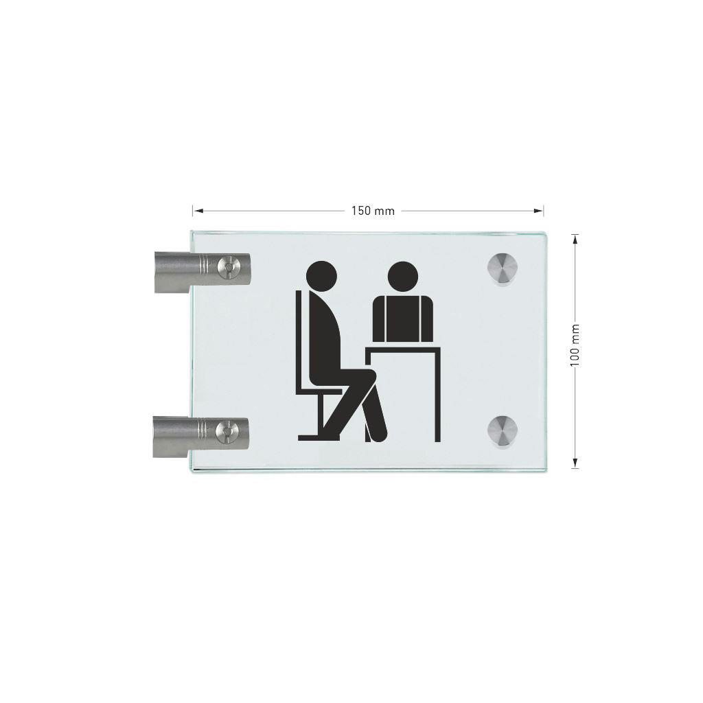Fahnenschilder Sprechzimmer 12