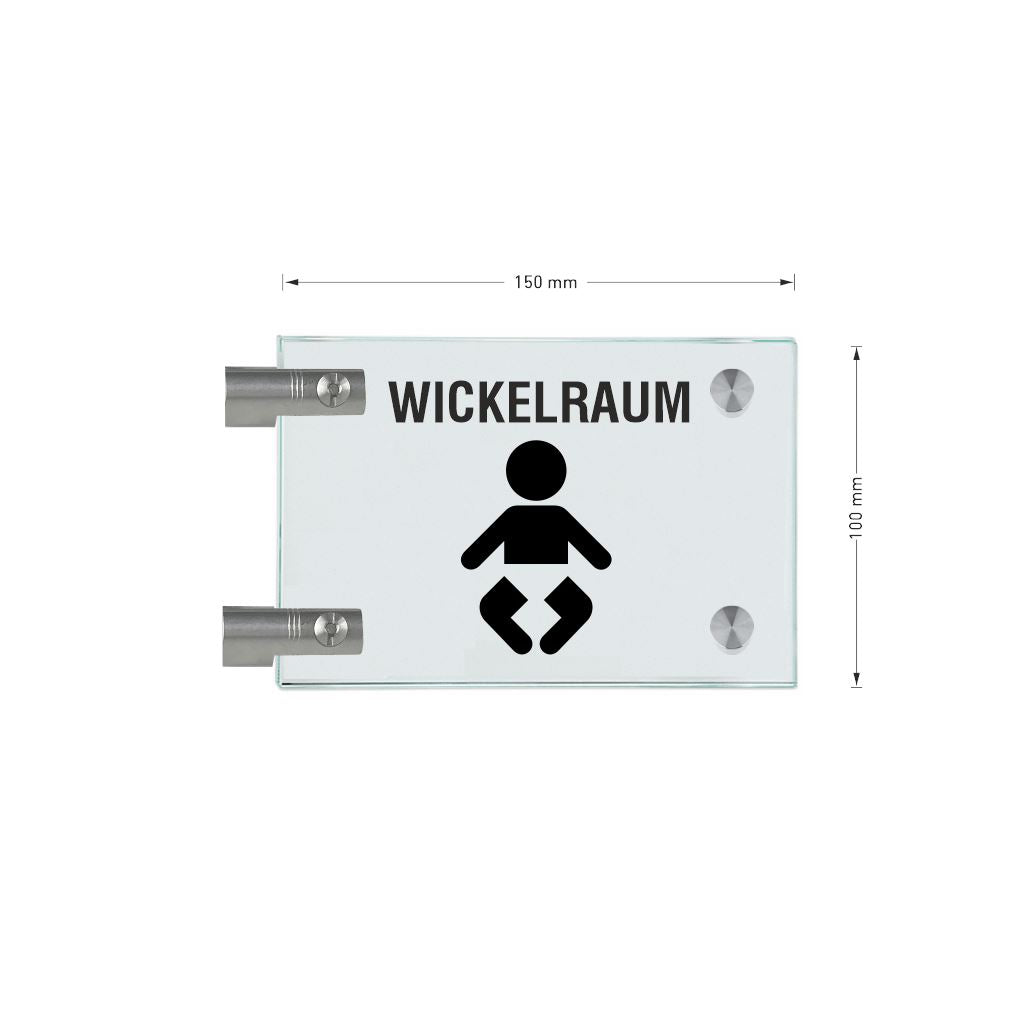 Fahnenschilder Wickelraum 12