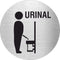 Piktogramm Urinal 1 Edelstahl 1