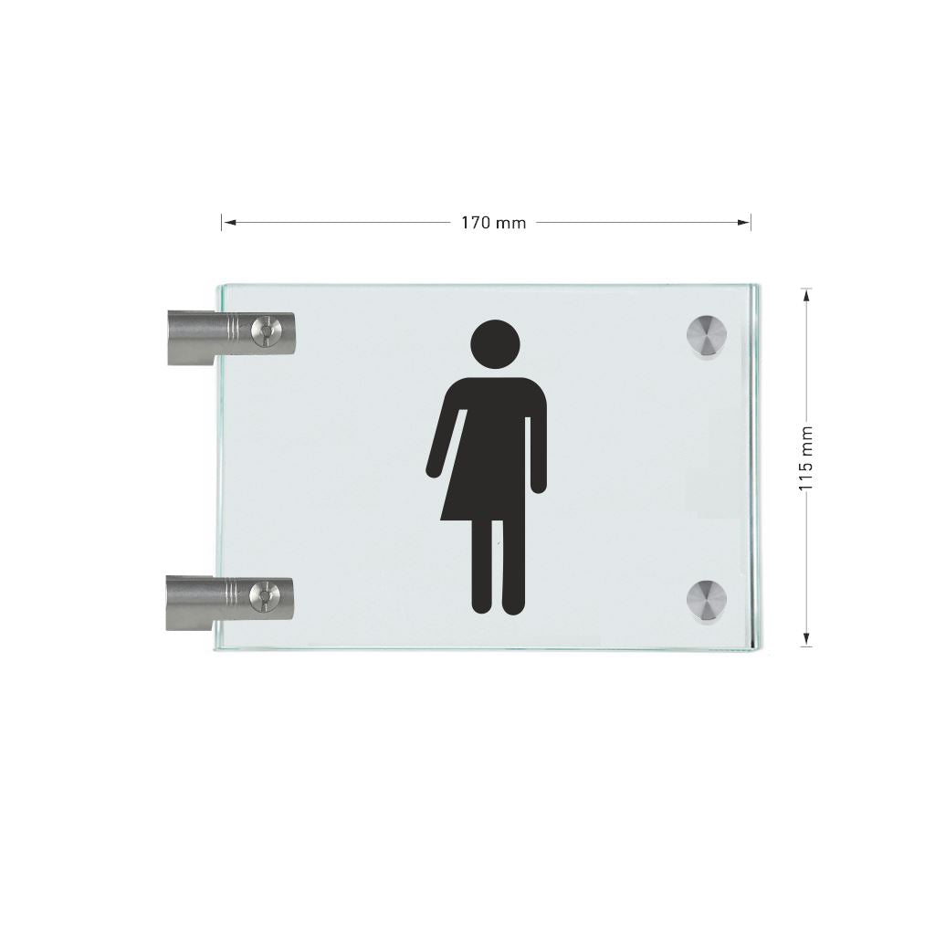 Fahnenschilder Gender WC 14