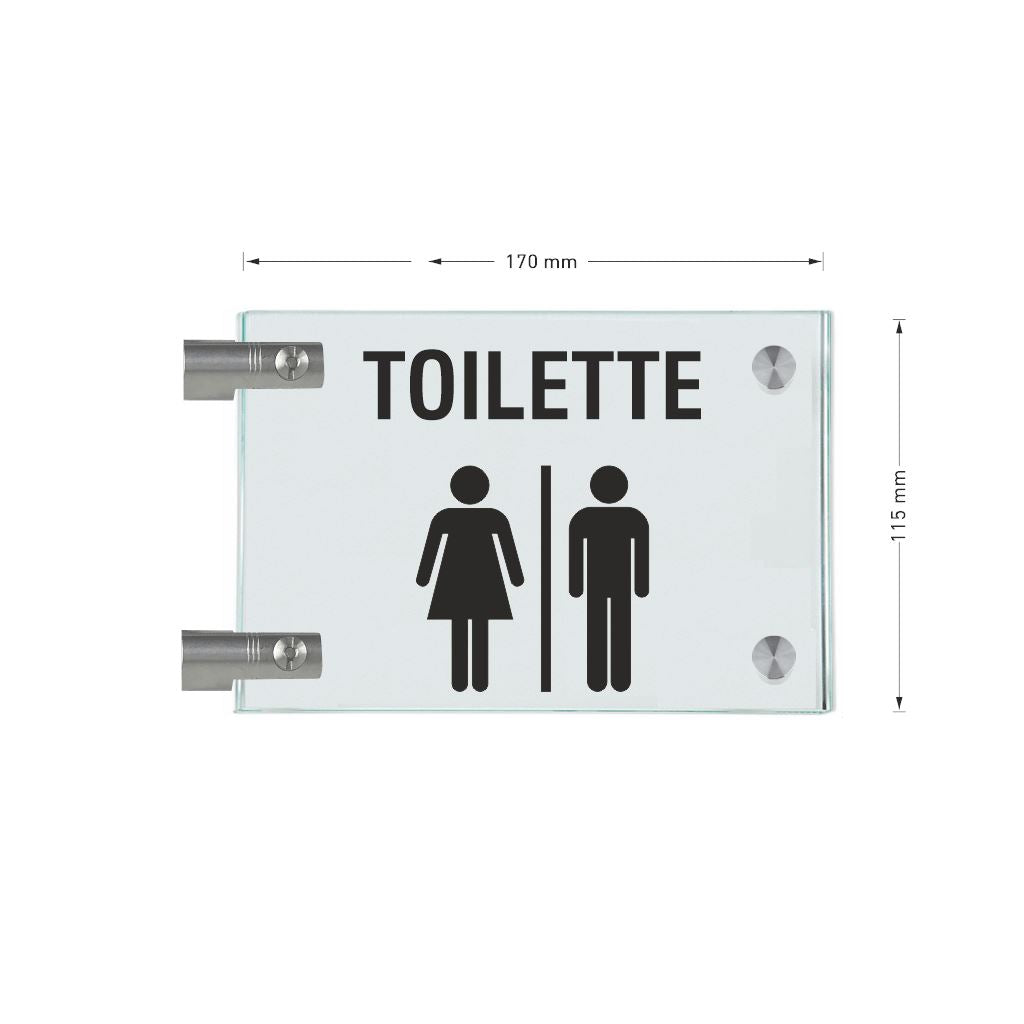 Fahnenschilder Toiletten 13