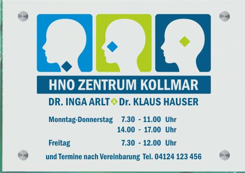 Praxisschild HNO 1