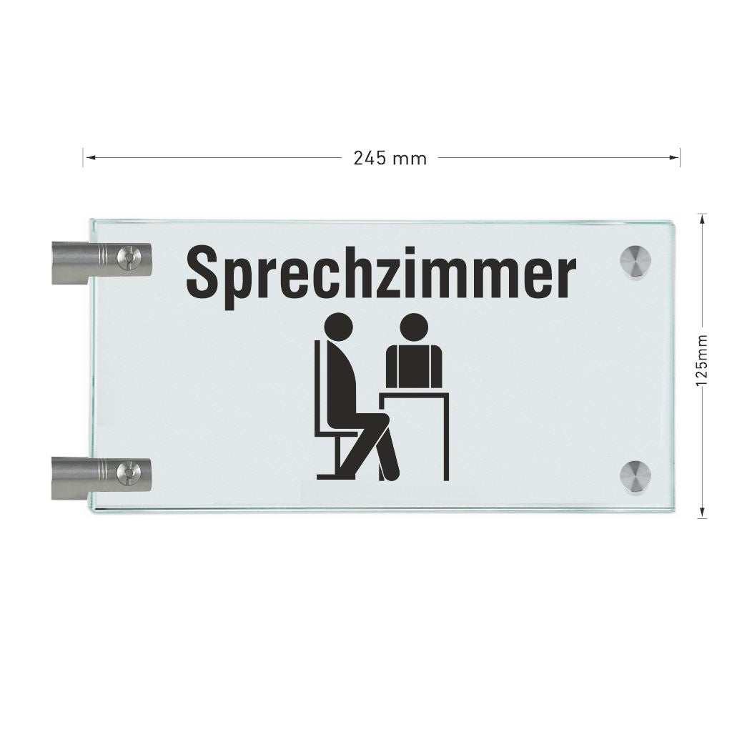 Fahnenschilder Sprechzimmer 3