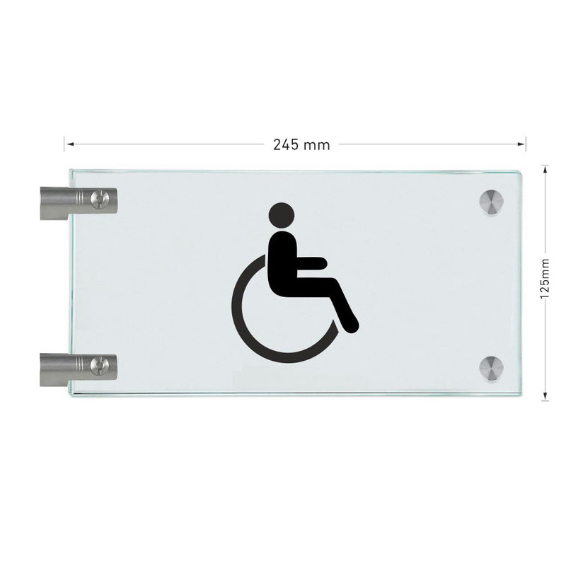 Fahnenschild Behindertengerechtes WC 4