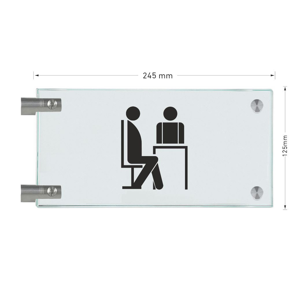 Fahnenschilder Sprechzimmer 13