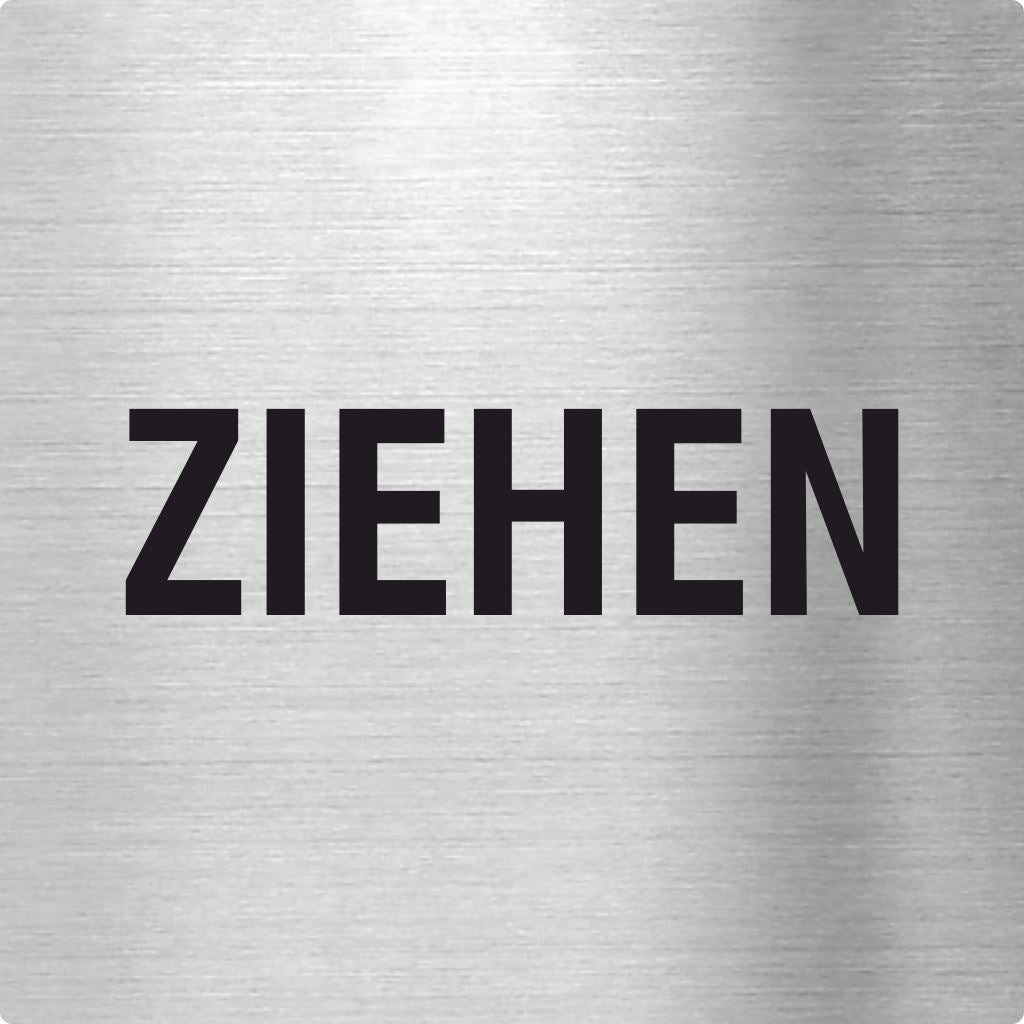 Piktogramm Ziehen aus Edelstahl Piktogramme Ziehen online-tuerschilder.com 70x70mm