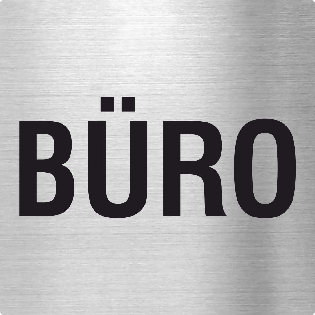 Piktogramm Büro aus Edelstahl Piktogramme Büro online-tuerschilder.com 70x70mm
