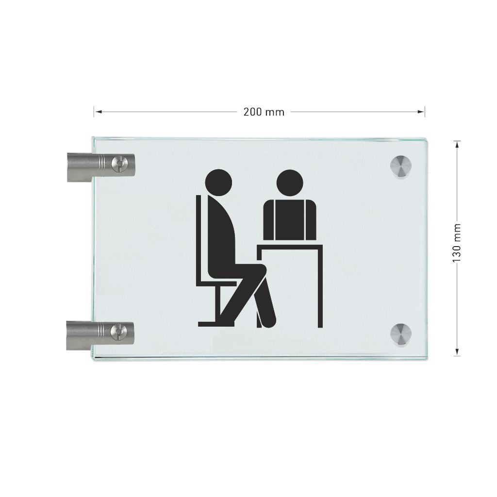 Fahnenschilder Sprechzimmer 14