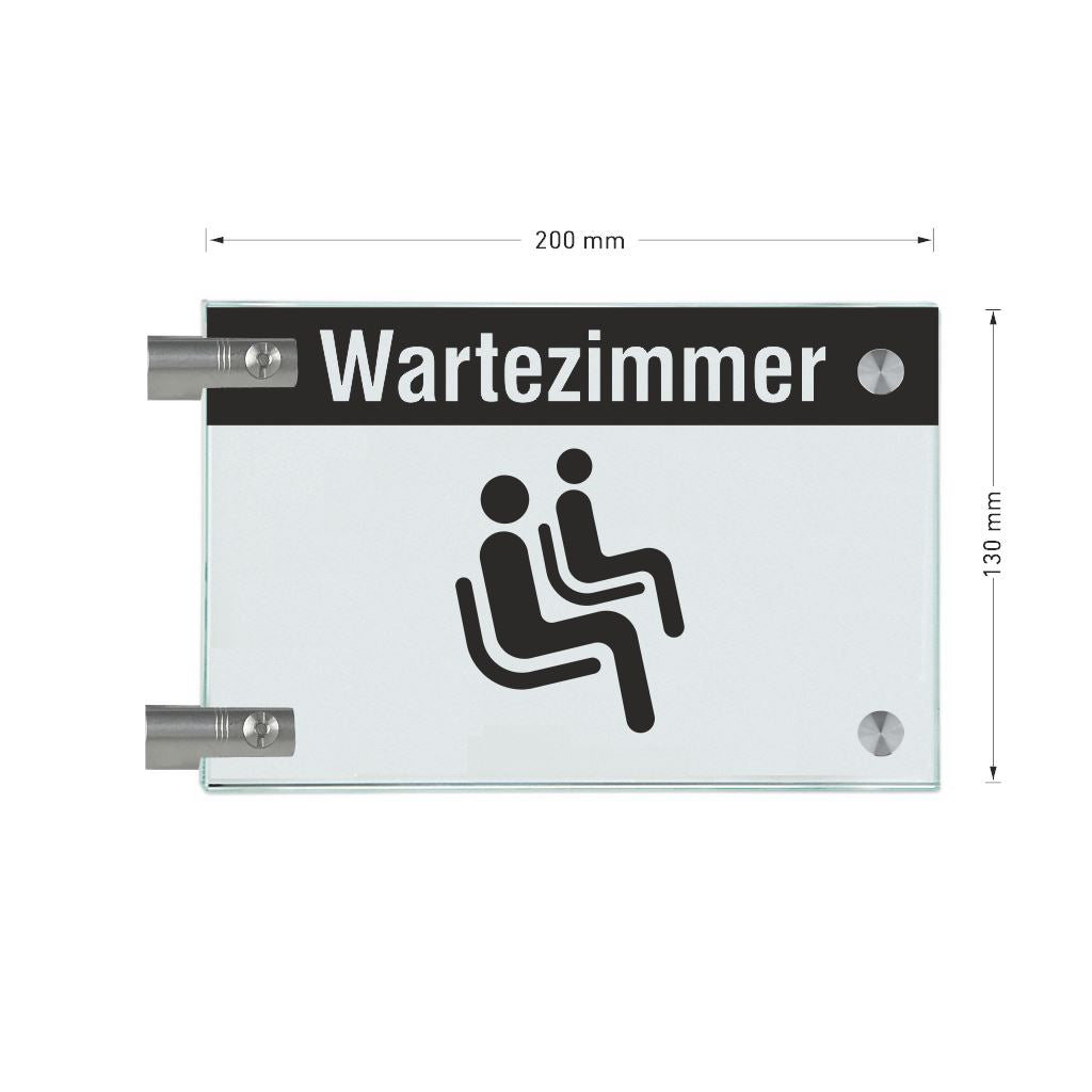 Fahnenschilder Wartezimmer 18