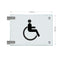 Fahnenschild Behindertengerechtes WC 6