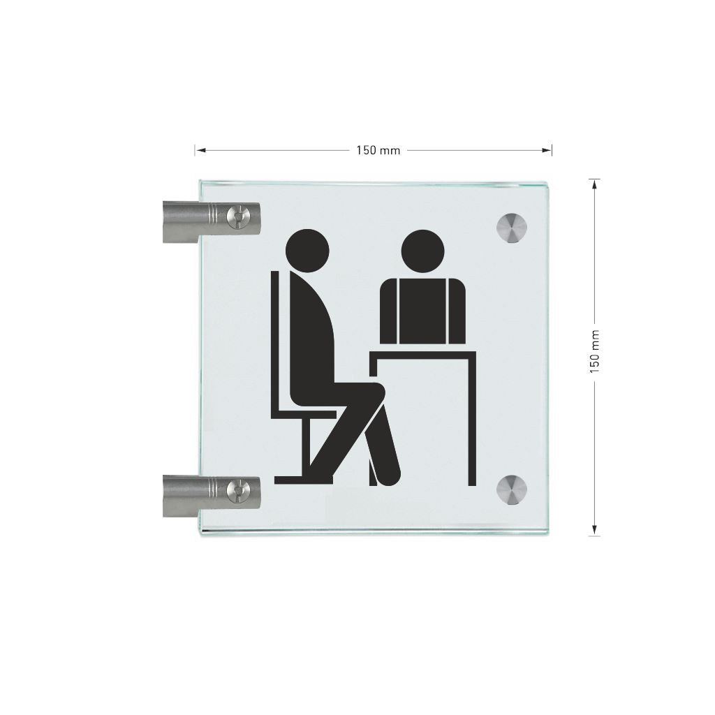 Fahnenschilder Sprechzimmer 15