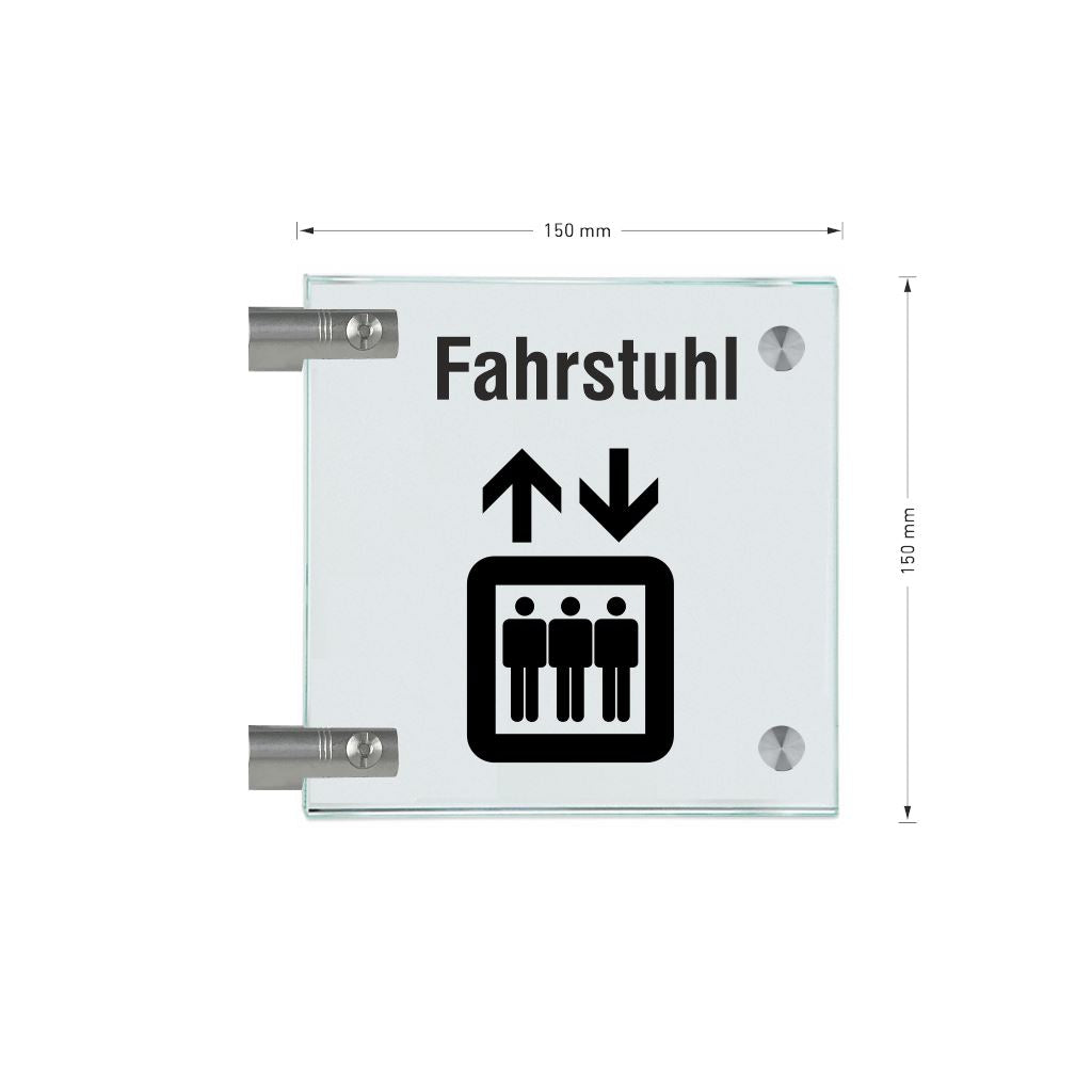Fahnenschilder Fahrstuhl Piktogramm 17