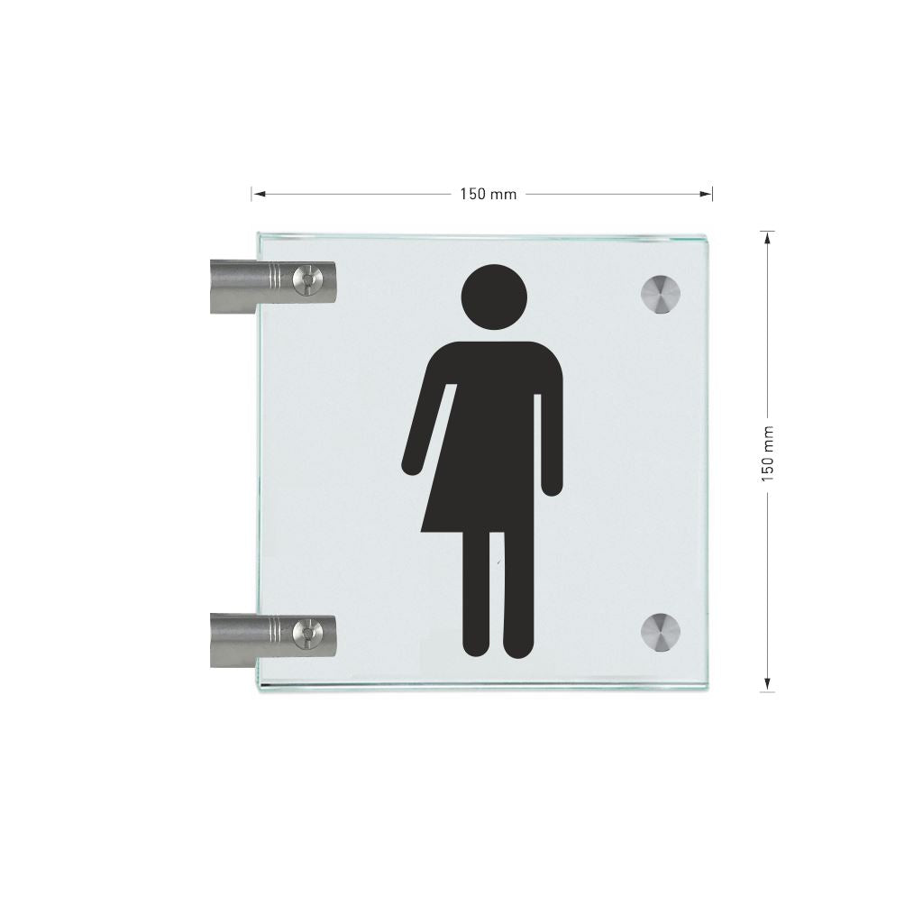 Fahnenschilder Gender WC 19