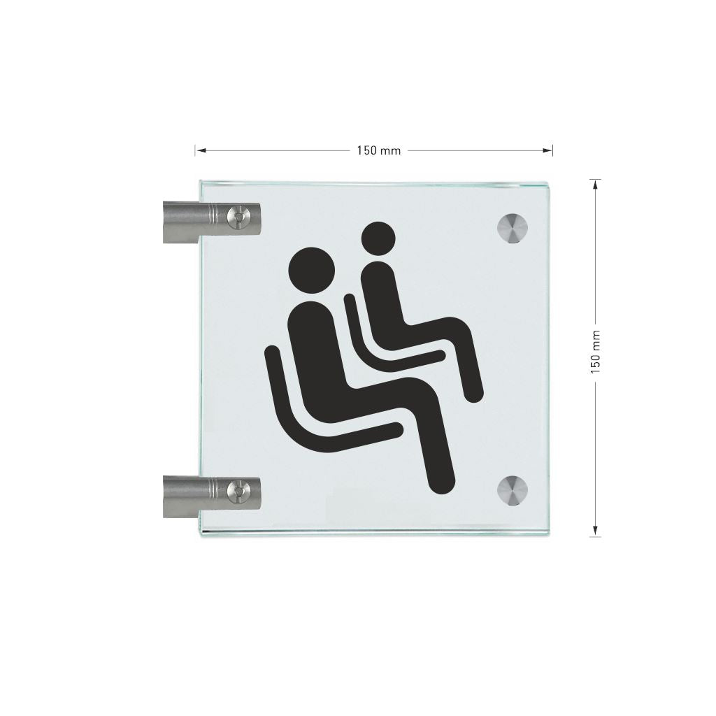 Fahnenschilder Wartezimmer 17