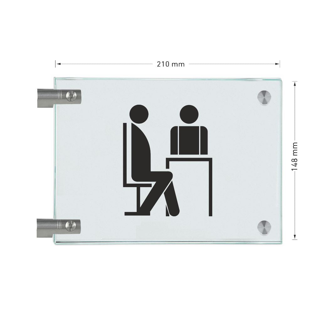 Fahnenschilder Sprechzimmer 16