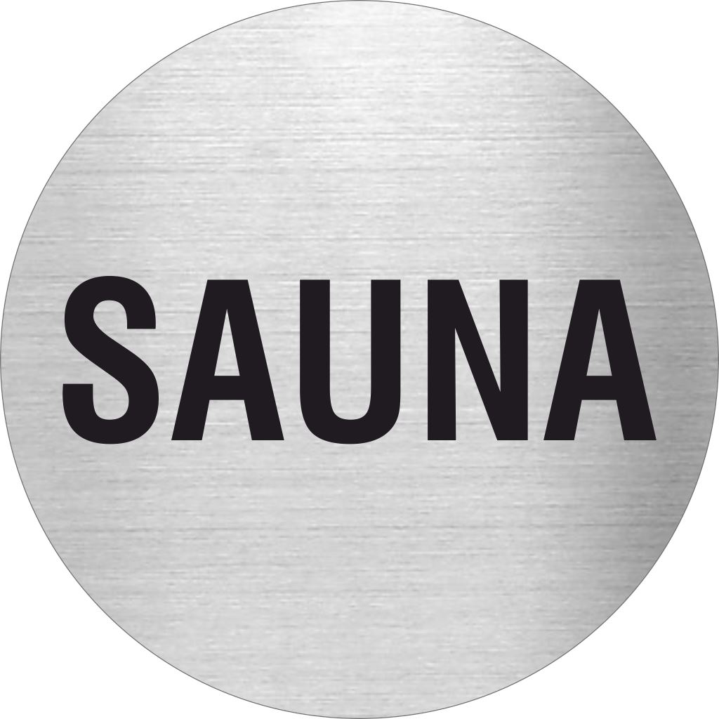 Piktogramme Sauna aus Edelstahl 1