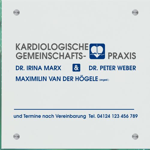 Praxisschild Kardiologen 14