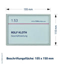 Türschild für Ihr Büro Mölln - mit Alu-Rahmen, Acrylabdeckung - 3