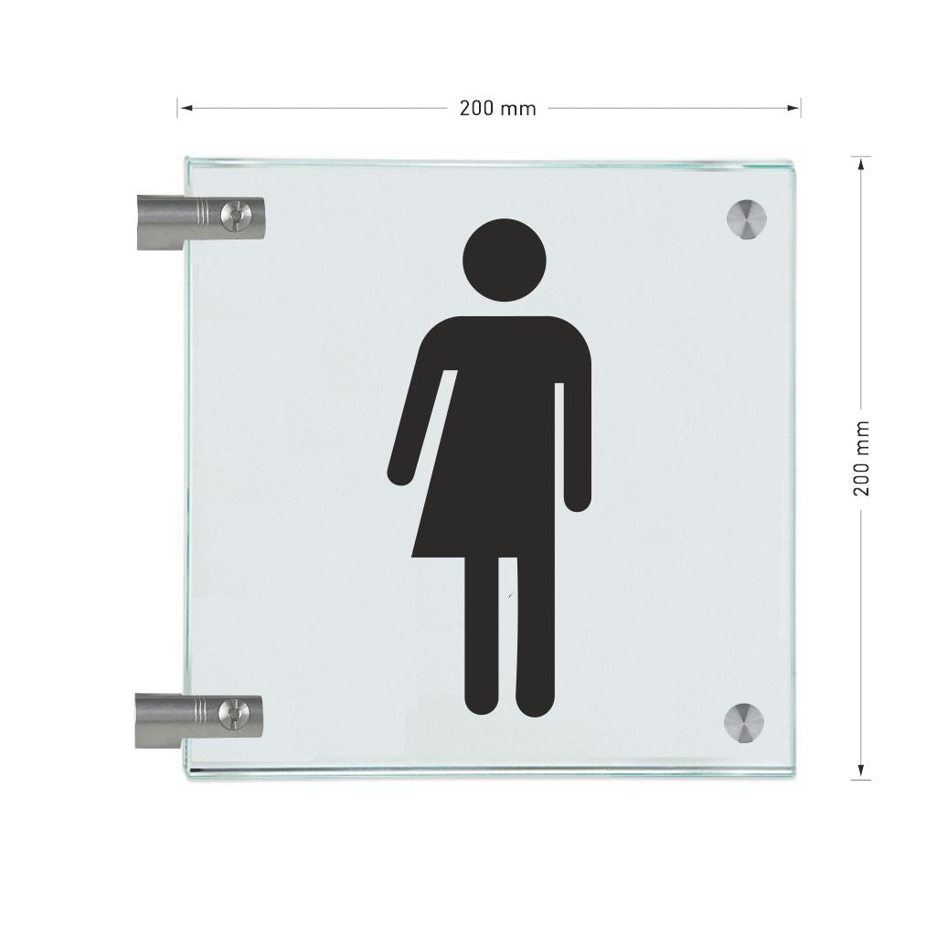 Fahnenschilder Gender WC 166
