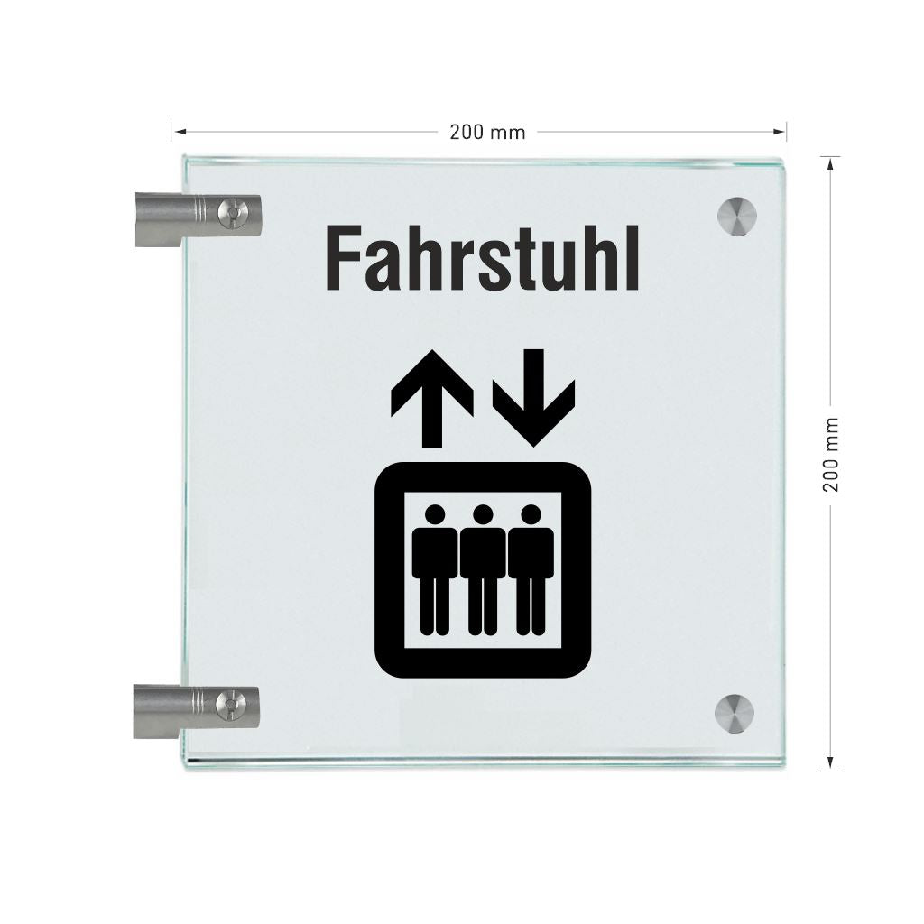 Fahnenschilder Fahrstuhl Piktogramm 19