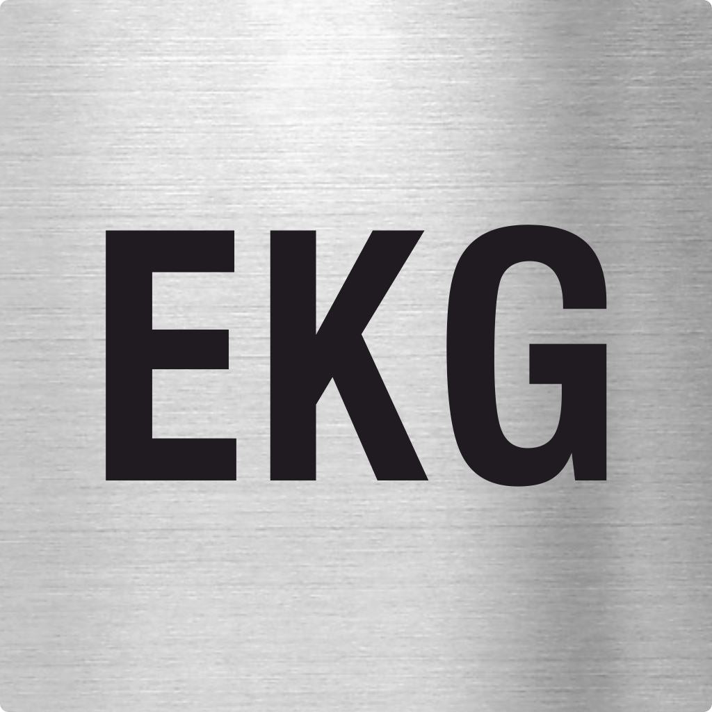 Piktogramm EKG Edelstahl EKG 70x70mm