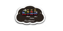 Familientürschild aus Keramik 3-4 Familienmitglieder Zug mit Bärchen Familientürschild aus Keramik Zug mit Bärchen Wolke online-tuerschilder.com Braun 3 Personen E-J