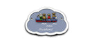 Familientürschild aus Keramik 3-4 Familienmitglieder Zug mit Bärchen Familientürschild aus Keramik Zug mit Bärchen Wolke online-tuerschilder.com Hellblau 3 Personen E-J