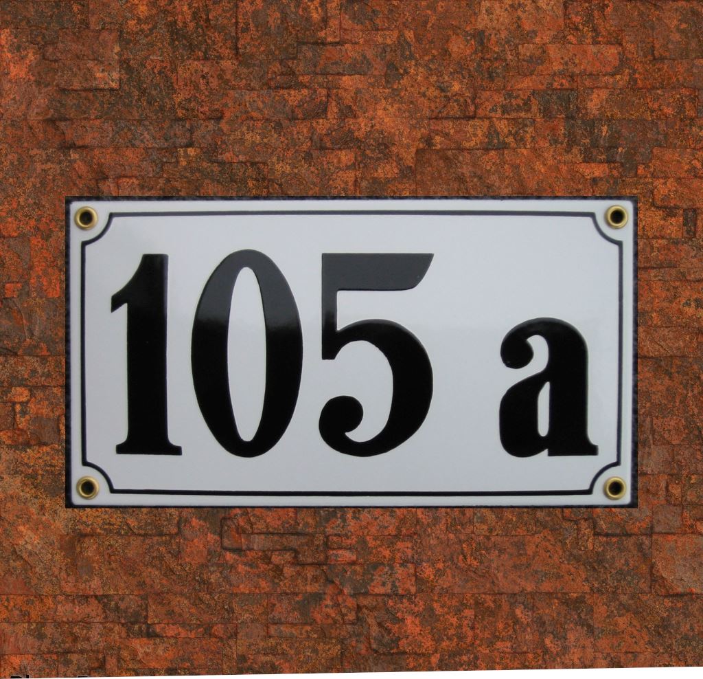 Emailleschilder Hausnummern 4-stellig 3