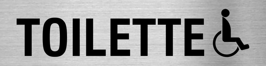 Piktogramm Toilette für Behinderte mit Pikto in rechteckig Piktogramme