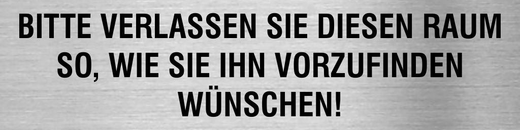 Piktogramm Bitte verlassen Sie den Raum so.. in rechteckig Piktogramme