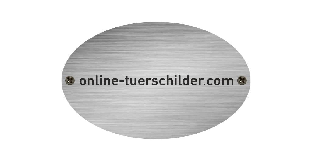 Türschild in Edelstahloptik 62 x 100 mm 1
