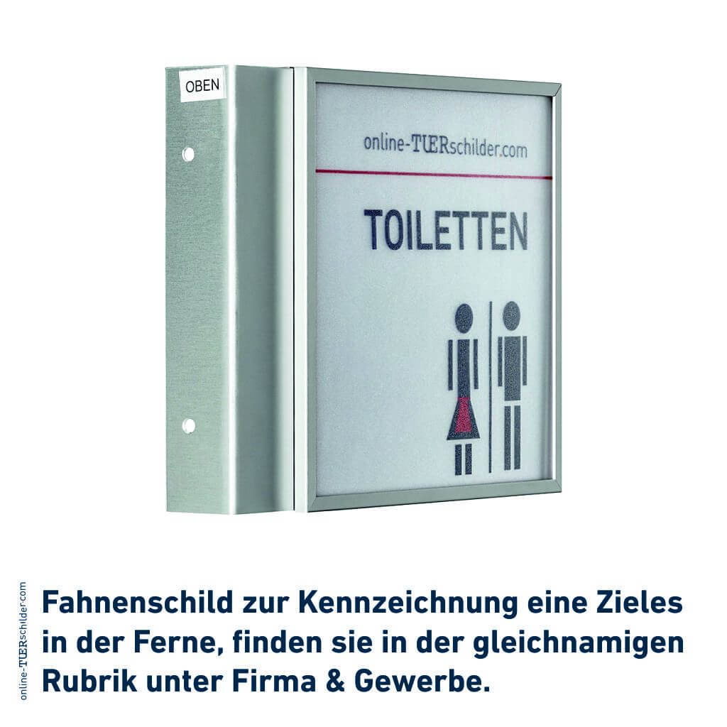 Türschild für Ihr Büro Mölln - mit Alu-Rahmen, Acrylabdeckung - 6