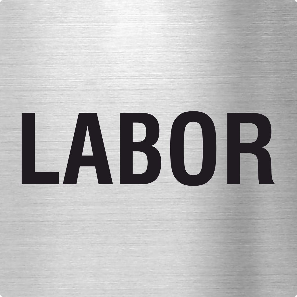 Piktogramm Labor Text Edelstahl Piktogramme Labor Text online-tuerschilder.com 70x70mm